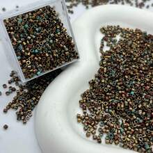 10g/Pack, 1.5/2/2.5/3/4.5mm Picasso Series Glass Beads, Premium Quality With Rich Texture, Suitable For Handmade Beading DIY Crafts, Clothing Weaving, Embroidery And More - 2.0 Picasso Five-color Antique - View 24