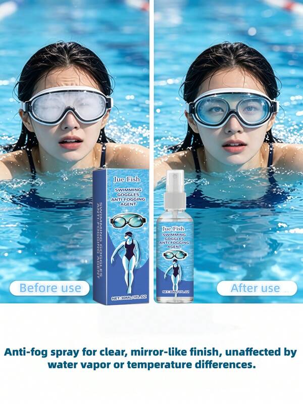 Solución de reparación de arañazos en lentes, reparación de gafas, solución de acabado de vidrio, mantenimiento de visión clara, spray antiempañante para gafas, desempañador de gafas, gafas de moda, gafas de natación, agente de limpieza antiempañante