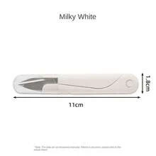 U-Shaped Round Head Spring Sewing Hand-Made Small Scissors Household Portable Stainless Steel Thread Repair Scissors - A - View 2