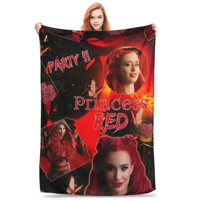 Descendants Blanket Flange Textile Decor Portable Super Soft Throw Blankets For Home Office Thin Quilt