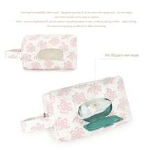 Portable Wet Wipes Bag For Mother And Baby Travel, Mommy Bag, Easy To Carry, Car Seat Backrest Hanging Wet Wipes Pouch - Multicolor - View 3