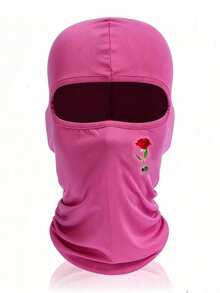 3pcs/2pcs/1pc Rose Pattern Balaclava Face Mask, Unisex Breathable Face Mask, Multi-Purpose Cycling Neck Gaiter, Suitable For Spring And Summer, Essential For Cycling And Outdoor Running - Multicolor - View 5