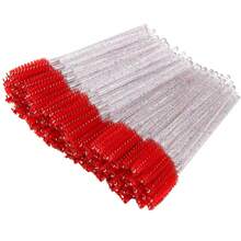 50/100pcs Eyelash Brushes, Suitable For Eyelash Extensions, Eyebrows And Makeup, Crystal Color, 7 Colors Available (Colorful) - Multicolor - View 16