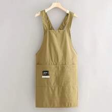 Waterproof Cross Back Apron With Pocket, Oil Resistant X-Back Chef Cooking Apron, Reusable Work Apron For Kitchen Home Bakery Coffee Shop Florist Craft Use Christmas,Halloween - Multicolor - View 9