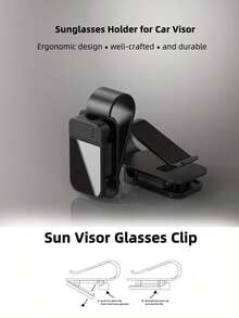 Car Glasses Clip, Car Sun Visor Storage Clip, Custom Glasses Frame, Hanging Glasses Clip For Car Interior - A - View 8