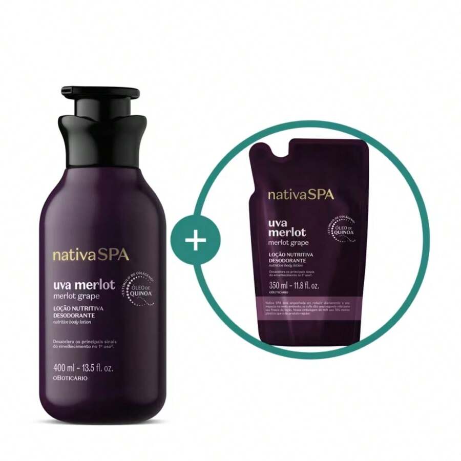 Compre Hidratante Uva Merlot e Ganhe Refil - O Boticário - creme corporal - Visão 1