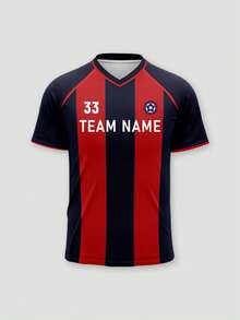 1PC Customized Personalized Football Jerseys Customized Names And Numbers, Logos, Fan Sports Training Clothes,Italy National Bologna City. - Red - View 3