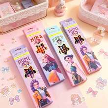 1set The Cool Girls' Theme Pencil Set Is Universal For Practicing Calligraphy And Filling In Answer Cards. The Girls' Birthday Gift Looks Outstanding. (Stochastic Style) - Multicolor - View 5