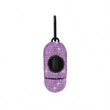 Shiny Rhinestone Pill Bullet-Shaped Pet Waste Bag Dispenser, Dog Poop Bag Holder, Portable Dog Waste Picker, Dog Cleaning Supplies, Dog Poop Scooper, Christmas, Halloween - Multicolor - View 9