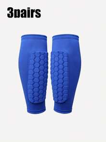 1 Pair/3 Pairs Professional Kids Sports Shin Guards/1 Set Leg & Wrist Guards/1 Set Leg & Elbow Guards, Honeycomb Anti-Collision Design, Professional Football Shin Guard Equipment - Multicolor - View 15