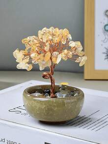 水晶樹裝飾品 吉祥寓意 桌面擺飾 禮品 家居裝飾 桌面配件 派對小禮品 臥室裝飾 辦公室裝飾 房間裝飾 屋飾 水晶擺件 - 一般款 - 查看 11