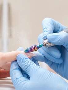1 Peça Broca Profissional para Unhas, Cabeça de Aparar e Lixar Cutículas, Ferramenta de Remoção para Cuidados com os Pés, Adequada para Unhas de Gel Acrílico, Ferramenta de Cuidados com as Unhas - Multicolorido - Visão 7