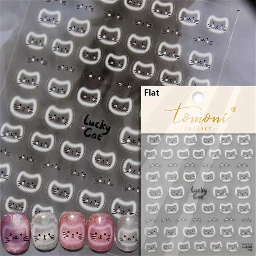 Full Wrap Nail Stickers - Apricot - View 1