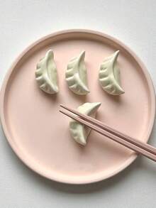 Ceramic Chopstick Holder, Cute Creative Knife & Fork Stand, Dumpling Shaped Ceramic Chopstick Rest Spoon Holder, Home Dining Table Desktop Chopstick Holder, Chopstick Pillow, Chopstick Rest - View 5