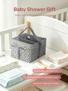 1Pc Foldable Baby Diaper Caddy Organizer, Foldable Nursery Storage Box ...
