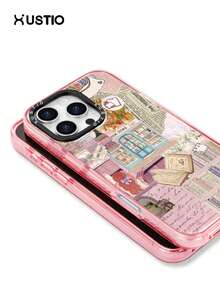 Casing Ponsel Transparan Anti-Jatuh Bahan TPU dengan Motif Rak Buku dan Huruf, Pelindung Benturan Kamera, Cocok Sebagai Hadiah Liburan untuk Pasangan dan Teman, Kompatibel dengan Ponsel Apple XS/XS Max/XR/11 12 13 14 15 16 Pro/Pro Max/14 15 Plus/17 16 Pro Max - MultiWarna - View 5