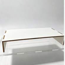 1 pieza Soporte para monitor de computadora, elevador de computadora de escritorio, base de monitor y soporte para portátil, disponible en blanco y madera natural. Esta es una caja de almacenamiento de escritorio con cajón, esencial para oficina y dormitorio, se puede usar para almacenar artículos de escritorio o como estante de exhibición. Perfecto para escritorio de dormitorio, escritorio de oficina y estación de trabajo de estudiante, ayuda a organizar artículos y mejorar el espacio. - Multicolor - Ver 7