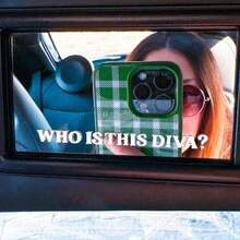 "Who Is This Diva" English Letter Sticker, Exquisite Sticker, Car Decoration Sticker, Home Decoration Sticker, Party Decoration Sticker, Cute And Beautiful Car Sticker, Suitable For Most Cars And Car Parts. - A - View 3