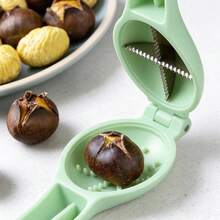 Chestnut Opener Tool, Chestnut Cracker, Peeling Raw Chestnuts, Household Walnut Cracker, Shell Peeling Clamp - Green - View 2