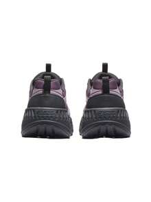 CAMEL CROWN Women's Sports Shoes, Jogging Sneakers, Cushioned Thick-Sole Height-Increasing Running Shoes - Pink Purple/Dark Coffee Brown - View 4