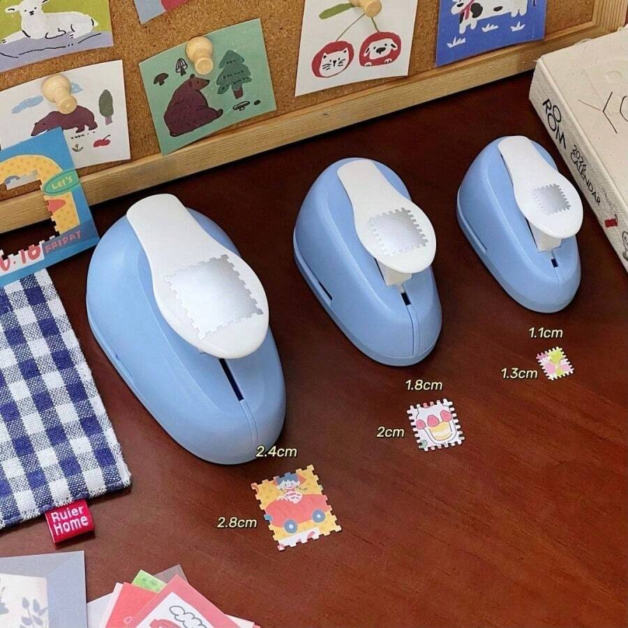 Embossing Punch Tool For Stamps, Children's DIY Handmade Crafts, Rectangular Paper Puncher, Large And Small Sizes, Scrapbooking Flower Punch, Collage Handmade Material Embossing Tool - Stamp Embosser - View 1