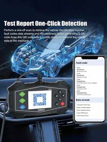Escáner OBD2 Lector de Códigos de Diagnóstico, Luz del Motor OBD II Automotriz, Probador de Batería, Modo 6, Modo 8 & Preparación I/M, Herramienta de Escaneo OBDII Para Todos los Autos OBDII 1996+ - Multicolor - Ver 10
