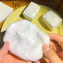 Tofu Building Block Crunchy Squishy – Moldable Fidget Toy With ASMR Sound, Stress Relief Desk Decor For Adults, Super Crunchy Food Squeeze Toy, Building Block Handmade Crispy Ball, Sound-Controlled Squeeze Toy, Squeaky Food Squeeze Toy, ASMR Toy - Multicolor - View 12