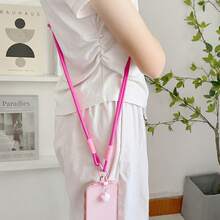 1pc Polyester Long Phone Lanyard - Detachable Hook Crossbody Shoulder Strap Suitable For Outdoor Sports, Travel And Daily Use - Anti-Loss Strap, Sports Accessory, Durable Polyester Material - Multicolor - View 5