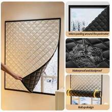 Winter Thermal Curtains, Insulated Windproof Sealed Windows, Cold-Proof Heat Insulation, Sunshade, Soundproof, Heavy-Duty Windproof Warmth, Blocks Cold Air, Keeps Cool In Summer, Suitable For RVs, Dorms, Rooms, Offices - Thermal Curtains - View 5