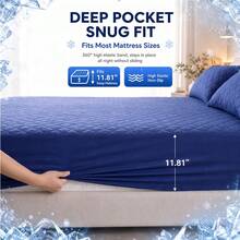 AVXLRQ Almohadilla refrescante de verano (sin funda de almohada): agradable para la piel, transpirable, fresca para dormir, protección elástica para el colchón, resistente a las arrugas y a la decoloración, lavable a máquina, varios colores para elegir. Color aleatorio. - Negro - Ver 6