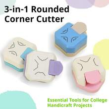3-In-1 Multifunctional Corner Rounder, R4 Corner Cutter Tool, Paper Photo Corner Rounder, Laminated Corner Trimmer, Card Angle Cutter, Effortless Punching And Cutting Tool, Suitable For Cards, Photos, DIY Crafts, Can Cut Straight And Round Corners, School Supplies, Christmas Gift, Stationery Back To School, Back To School, School Supplies - A - View 8