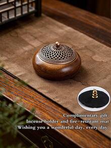 South American Ncense Burner, Indoor Aromatherapy Diffuser, Comes,Tea Ceremony Decor Gift, Birthday Or Graduation Gift, Portable Meditation Purification Bowl, Home Space Purification, Vintage Desktop Decor Ritual Ornament - Multicolor - View 12