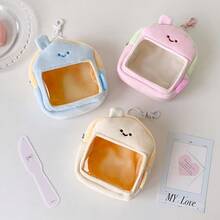 1pc Original Cute House-Shaped Cotton Doll Display Bag, Plush Doll Storage Bag, Anime Figure Dust-Proof Hanging Bag - A - View 3