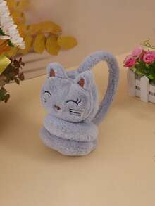 Autumn/Winter Warm Plush Ear Muffs, Cute Plush Cartoon Cat Ear Muffs, Cold-Proof Ear Protection - Multicolor - View 7