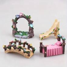 Arch Bridge Sliding Window Micro Landscape Resin Decor Fish Tank Decoration Home Decor Mini Ornament, Christmas, Halloween Decor And Autumn Home Decor Collectibles, Photography Props, Dollhouse Accessories, DIY Dollhouse Scenes, Dollhouse Furniture - B - View 11