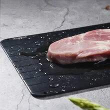 Tabua Magica Para Descongelar Alimentos, Defrost Express G Tábua Grande de Alumínio 20x35cm de Descongelar Carnes - Primicias Qiu - Preto - Visão 3