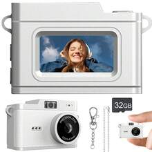 Kamera Digital Mini, Kamera Digital Definisi Tinggi, Kamera Digital Portabel, Kamera Digital HD 1080P, Mendukung Kartu Memori 32GB, Kamera Digital SLR Portabel, Multi-Fungsi Multi-Filter, Cocok untuk Vlogging dan Fotografi Perjalanan, Mainan Kamera Digital (Baterai Isi Ulang 200mA) - X5 (dengan kartu) - View 17