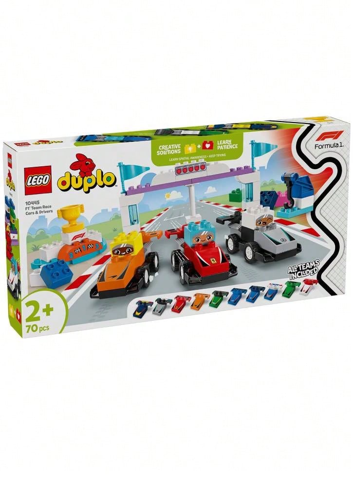 LEGO DUPLO Town F1(R) Coches de Carreras y Pilotos del Equipo (10445) - Multicolor - Ver 1