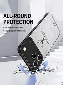 1件裝豪華皮革全覆蓋鏡頭防震防刮鹿紋手機殼，相容 Galaxy S26、S25、S24、S24Plus/S24+、S24Ultra、S24FE、S20、S21、S22、S23，相容 iPhone 11/11 Pro/11 Pro Max/12/12 Pro/12 Pro Max/13/13 Pro/13 Pro Max/14/14 Pro/14 Pro Max/15/15 Pro/15 Pro Max/16/16 Pro/16 Pro Max/iPhone16E，具握感軍規級防震保護矽膠殼 G04/G05/G13/G14/G15/G22/G24/G32/G60/G85 - 灰色 - 查看 4
