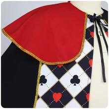 Men's Halloween King Cosplay Cape, Adult Poker Card Cape Red Spade King Costume For Stage Performance - Multicolor - View 5