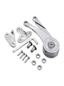 Bisagras hidráulicas de parada aleatoria para puerta de gabinete de cocina, bisagra ajustable pulida, herraje de soporte para tapa abatible de muebles - Barra de soporte - Ver 5