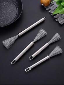 1pc Multi-Function Long Handle Cleaning Brush, No Power Required, Suitable For Living Room, Bedroom, Bathroom, Kitchen, Furniture, Medium-Intensity Handle Brush - A - View 7