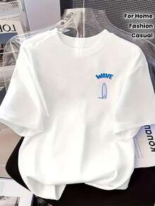 Christmas Top Pick Surfer, Double-Sided Printed Men's Fashion Shirt For Home, Casual Sports, New Style Essential. Hot Item - White - View 1