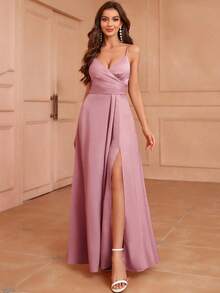 Women Short Dresses - Pale Pink - View 6