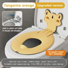 Cartoon Cute Toilet Seat Cover, Toilet Seat Pad, Toilet Seat Cushion, Convenient Foldable, Washable, Non-Fading, Portable Space-Saving - Multicolor - View 12