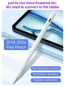 1pc Universal Capacitive Stylus Pen, Suitable For Phones And Tablets, Active Capacitive Stylus, Compatible With Android And Apple Devices, Precise Touch, Smooth Writing, High-End Capacitive Stylus (Not Compatible With Resistive Screen And Electromagnetic Screen Tablets) - Multicolor - View 3