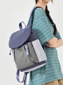 myco bags Outdoor Nylon Women's Backpack, Multi-Functional Daily Use Bag, Multi-Pocket Lightweight Travel Bag, Large Capacity Minimalist Student Schoolbag, Convenient - Multicolor - View 6
