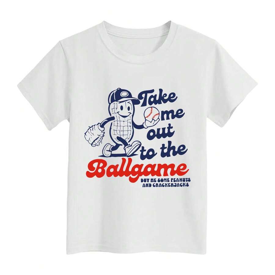 Baseball Youth Teen Girl Summer Clothes, Boys Baseball Drip, Softball Stuff For Girls, Family Matching Outfit Big League Chew Design Vintage Baseball - 白色13 - 查看 1
