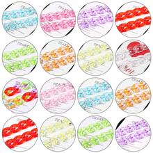 50pcs Rantai Akrilik Transparan Warna Campuran untuk Membuat Perhiasan DIY, Gelang, Gantungan Mobil, dan Aksesoris Rantai Ponsel - Rantai transparan buatan sendiri - View 3