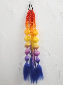 Trenzas de Burbuja Retorcidas de Colores Mixtos Hechas a Mano de 24 Pulgadas - Extensiones de Cabello Estilo Vacaciones para Mujeres, Versátiles para Todos los Tipos de Cabello - Multicolor - Ver 5